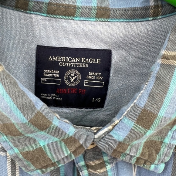 3 American Eagle Outfitters Button down shirts All Size Large - Picture 8 of 15